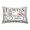 Spring Fresh Flowers & Bike Outdoor Printed Pillow Design by Creatif Belle, 14 x 7 x 20
